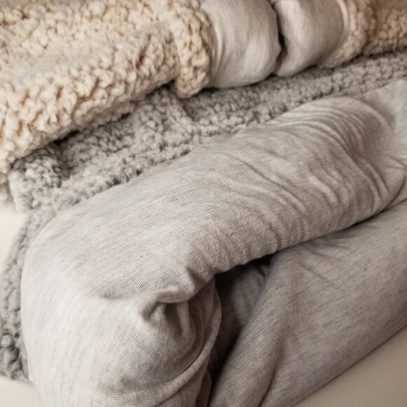 Thread & Supply Teddy Sherpa Fleece Quarter Zip Pullover Size S - Picture 10 of 11